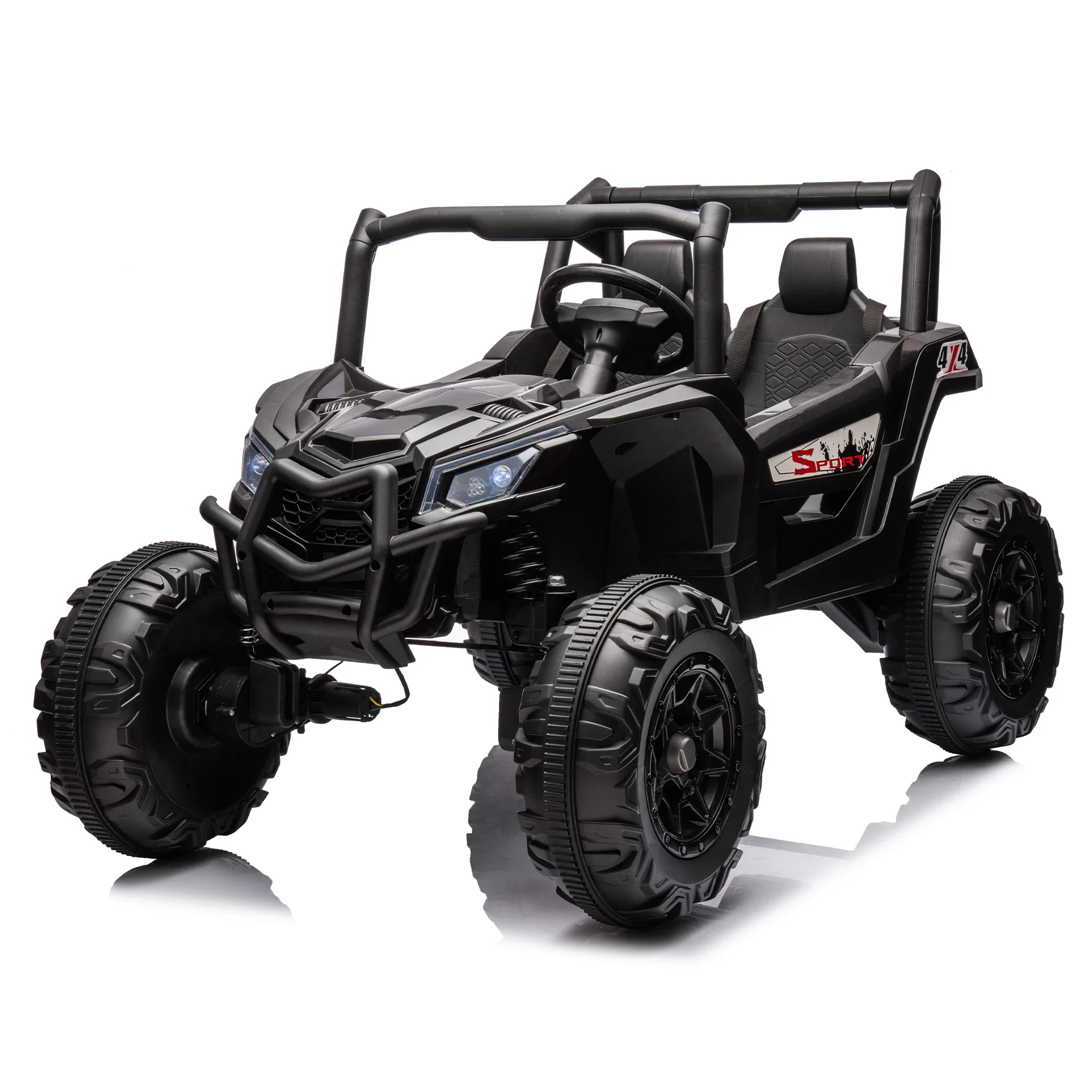 

24V Ride On XXL UTV car for kid,2seater with two safety belts, Side by Side 4x4 Ride on Off-Road Truck with Parent Remote