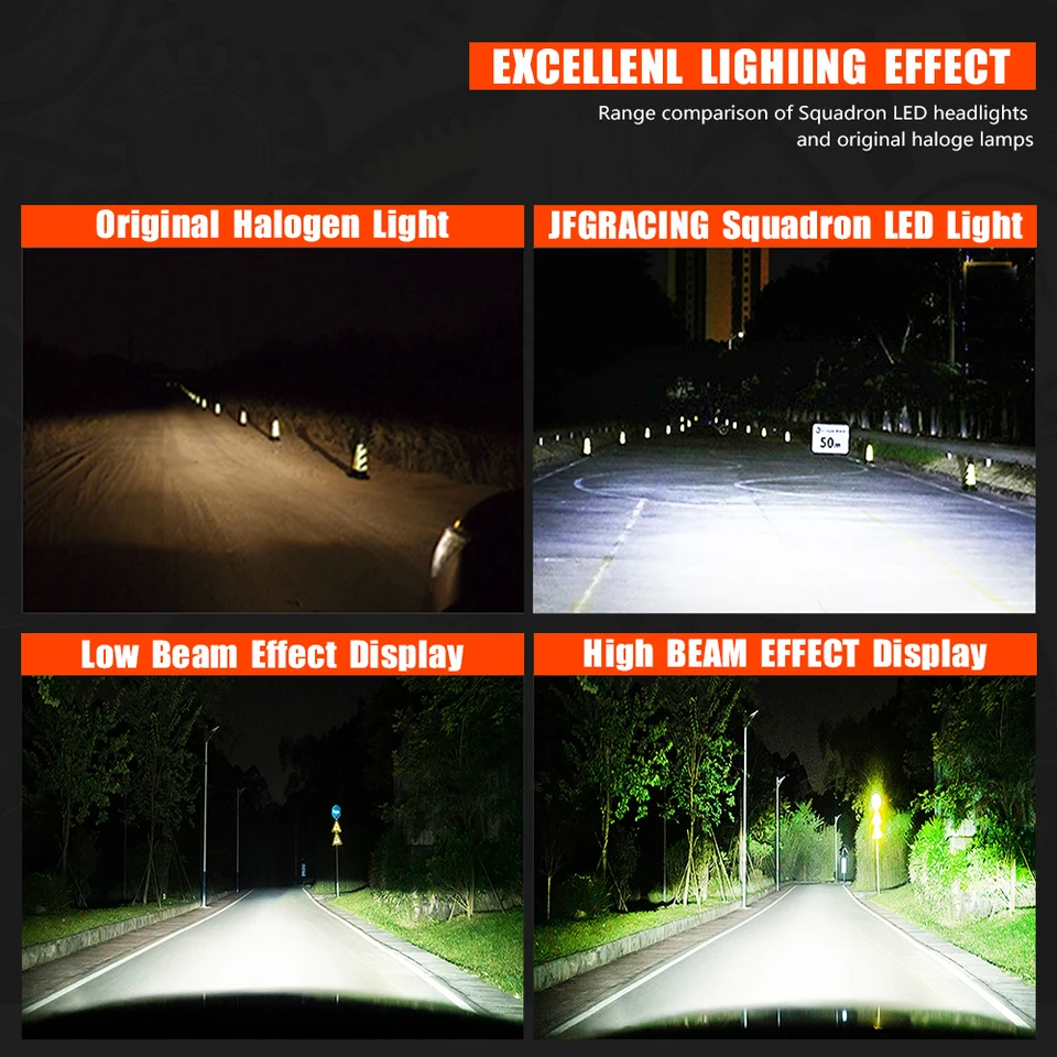 「KTM EXC/XC/SX系 150〜530cc LEDヘッドランプ」 オートバイ LED ヘッドライト ヘッドランプ KTM EXC EXCF SX SXF XC