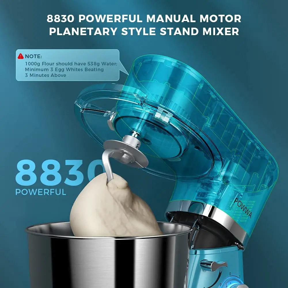 6.2L cook machine dough mixer household five liters egg beater food processor 5