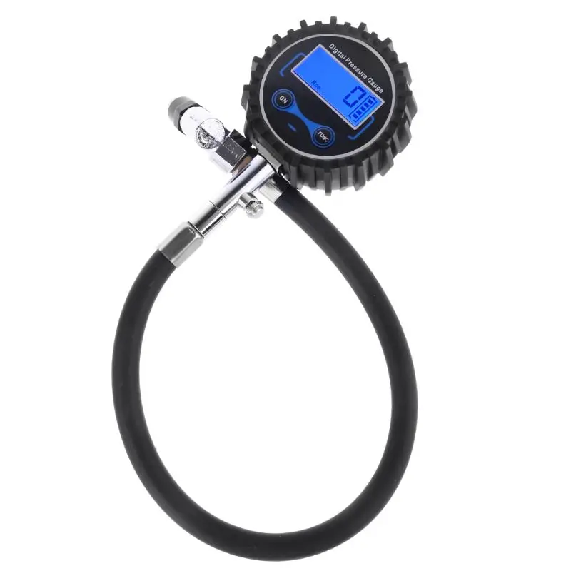 디지털 타이어 압력 게이지 200 PSI 교환 가능한 에어 척, 자동차, 오토바이, Rv, SUV, 트럭, TPMS, 자전거 타이어