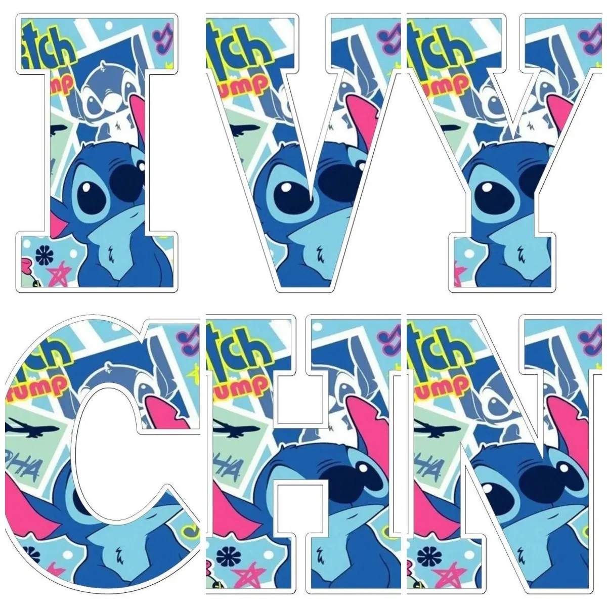 Disney Diamond Painting Stitch Cross Stitch Kit Lettera Alfabeto Inglese Fai Da Te Diamante Rotondo Ricamo Mosaico Decor Regalo