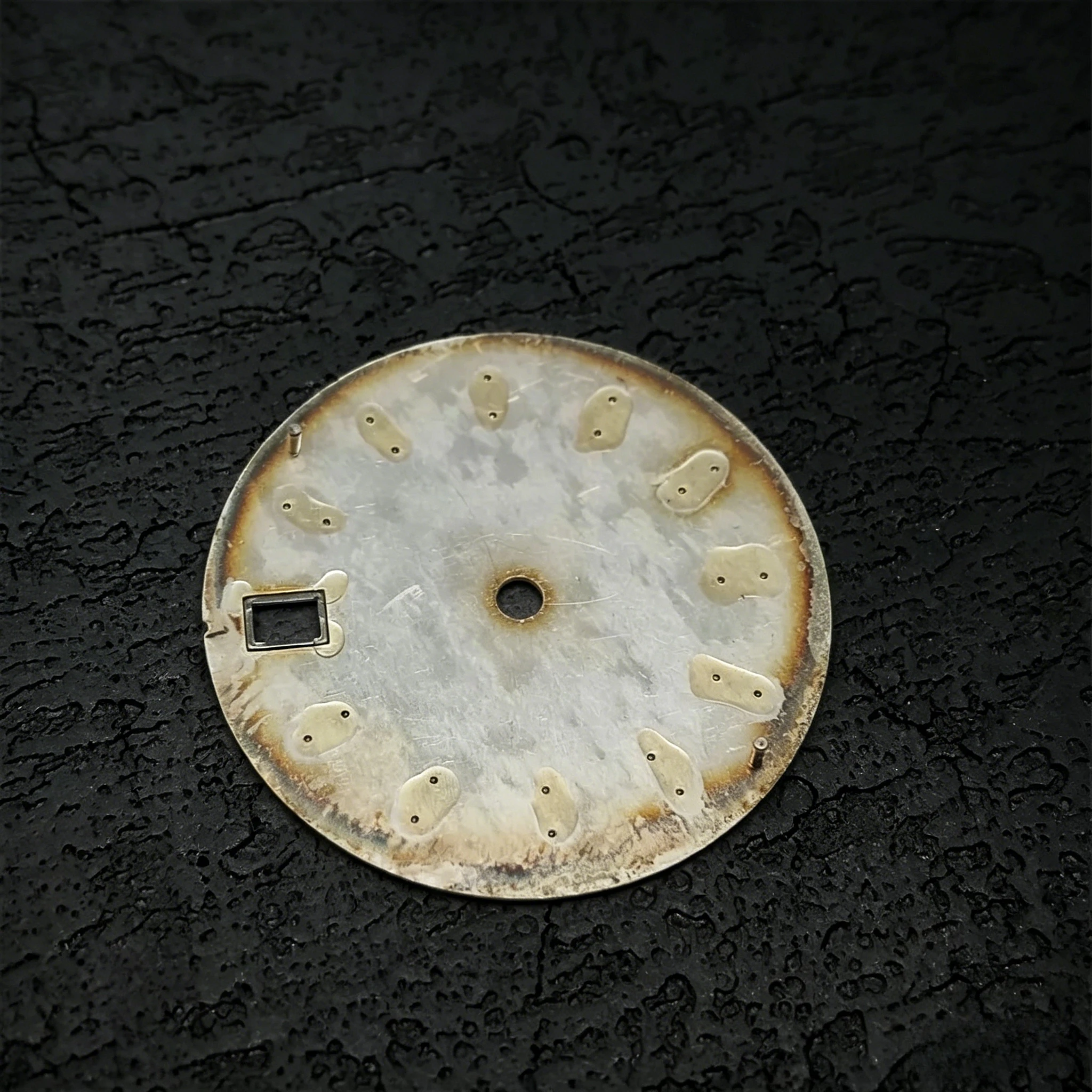 삼각대 HILEGU HL00200922 NH35 다이얼 28.5mm 녹색 야광 시계판 삼각대 카메라 부품