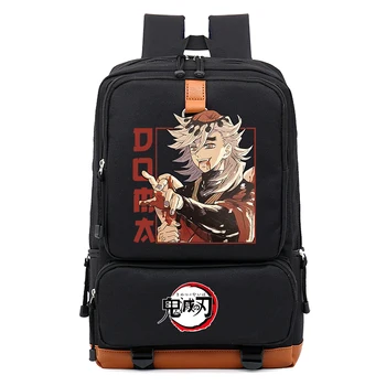 Anime Demon Slayer Douma Schoolbag Backpack Laptop Teens Student Book Bag Gift 1