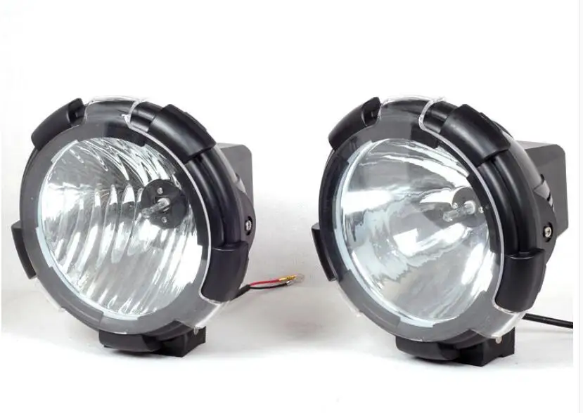 12V100WSuperBrightCarLEDHeadlightXenonHID7InchSpotlightsOff