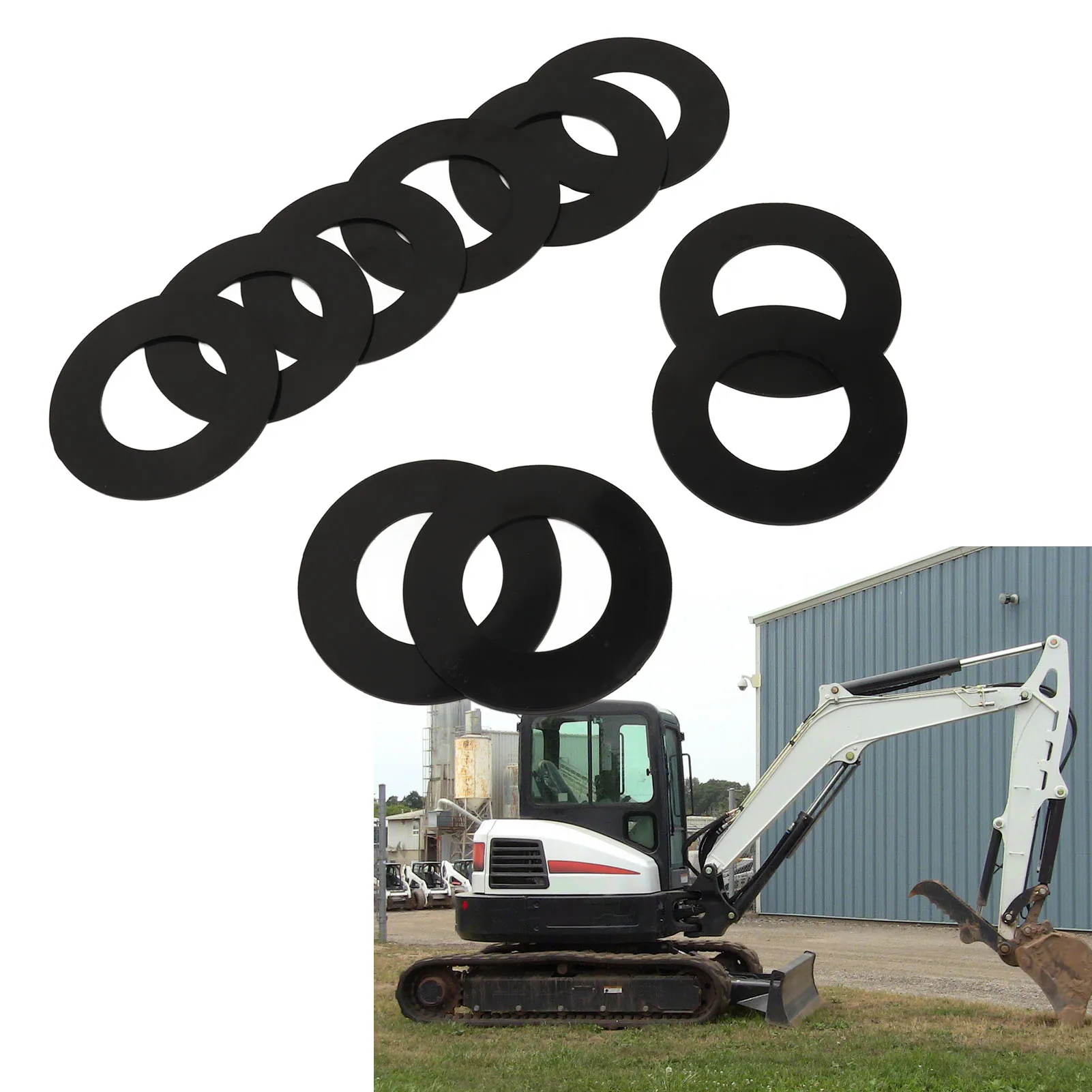 40mm Bucket Pin Shim Kit Friction Resistant Excavator Bucket Pin Shim Replacement for KH14 KH15 KH90