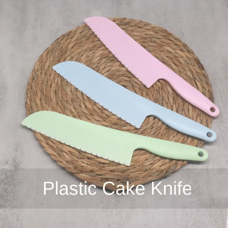 Children's safety plastic fruit cutter cake knife plastic kitchen knife baking tool bread baking tool,baking accessories,baking spatula