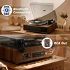 High Fidelity Belt Drive  Player with Magnetic Cartridge, Bluetooth Playback and Aux-in Functionality, Auto Off 4