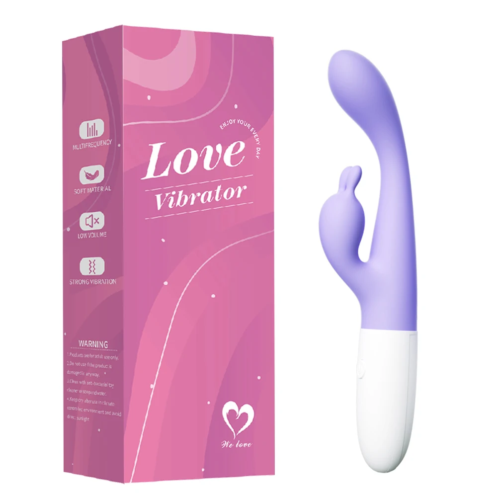 Powerful Double Head Rabbit Vibrators Vagina Clitoris Stimulator G-Spot Massager Sex Toys For Women Female Masturbator Sex Shop