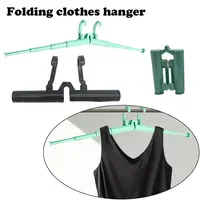 Space Saving Folding Clothes Hanger Clothes Rack Adjustable Car Hanger Storage Racks Rotatable Clothes Rack for Home Cupboard 1
