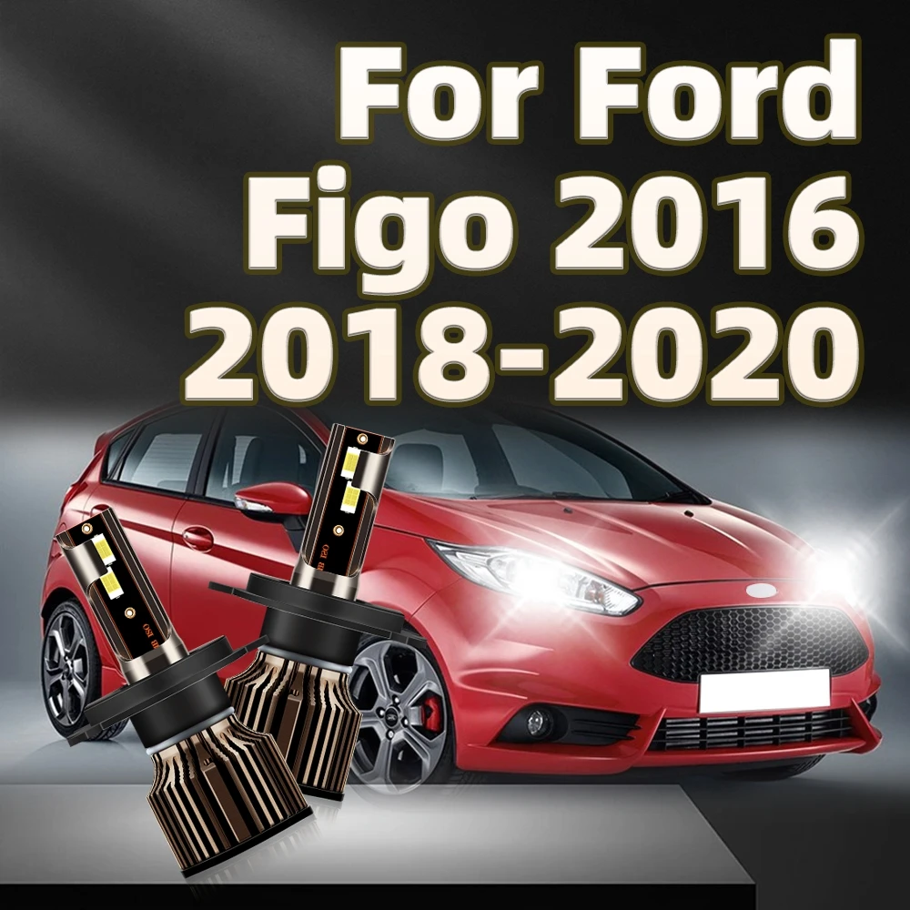 

2PCS 170W LED Car Headlight Light Bulbs 6000K Automotive Accessories Lamp For Ford Figo 2016 2018 2019 2020