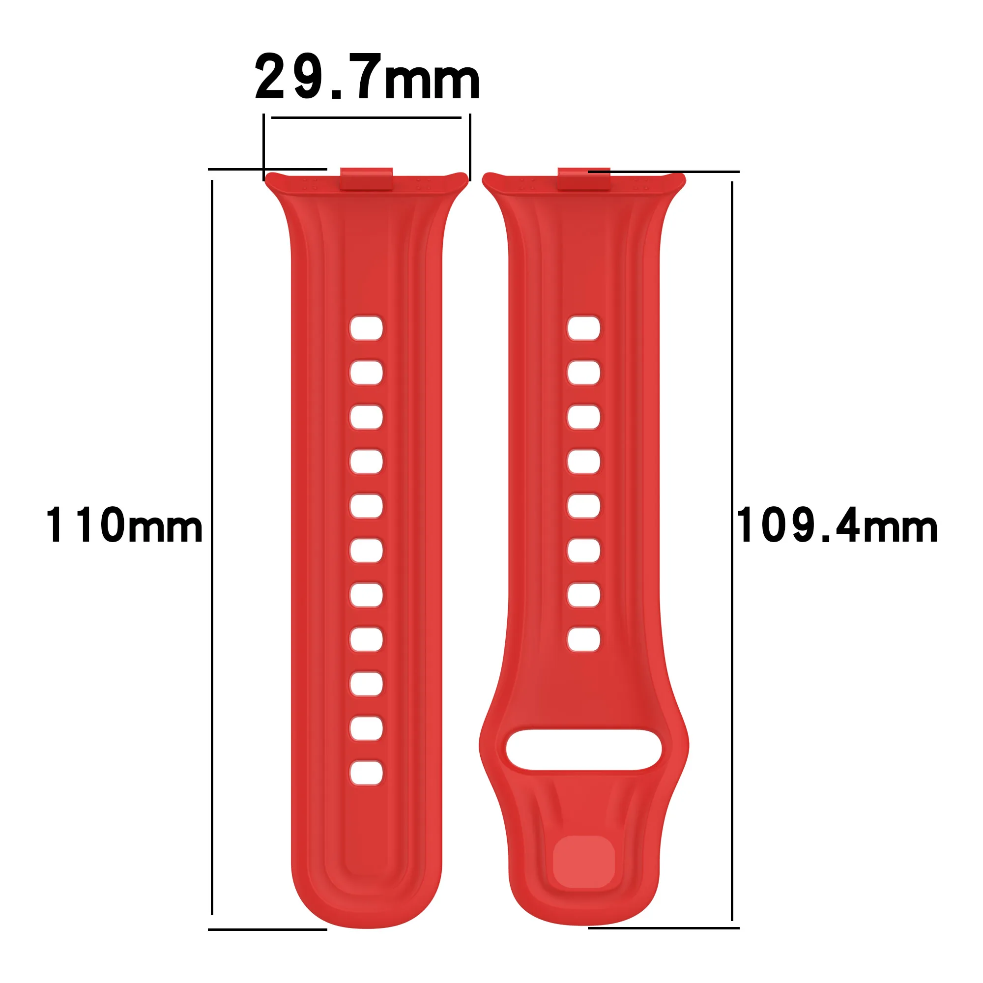 Dual-Function Silicone Sport Strap with Protective Case - Soft Replacement Band