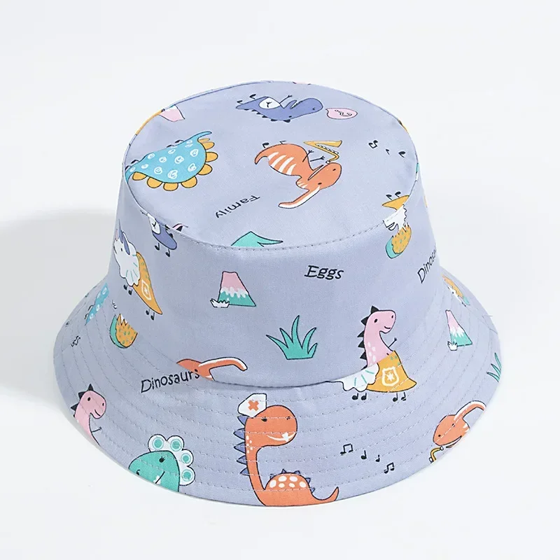 Chapeau d'été pour bébé, casquette de pêcheur, Anti-UV, coupe-vent, dessins animés, bonnet pour enfants, chapeau de soleil de voyage, chapeaux seau pour nourrissons_voghion.com