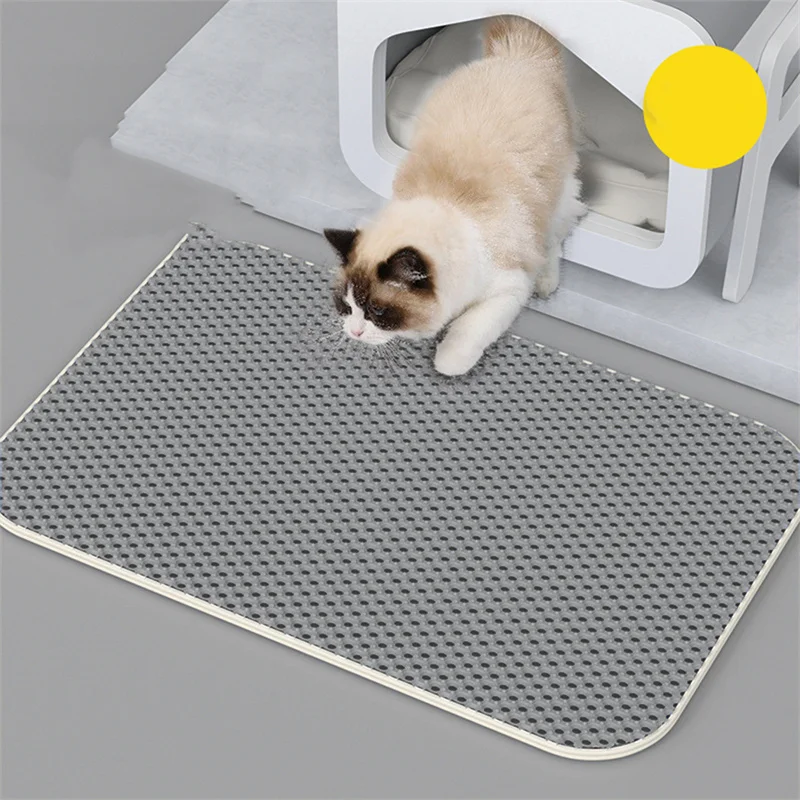 Title 2, Waterproof Pet Cat Litter Mat Double Layer Pet ...