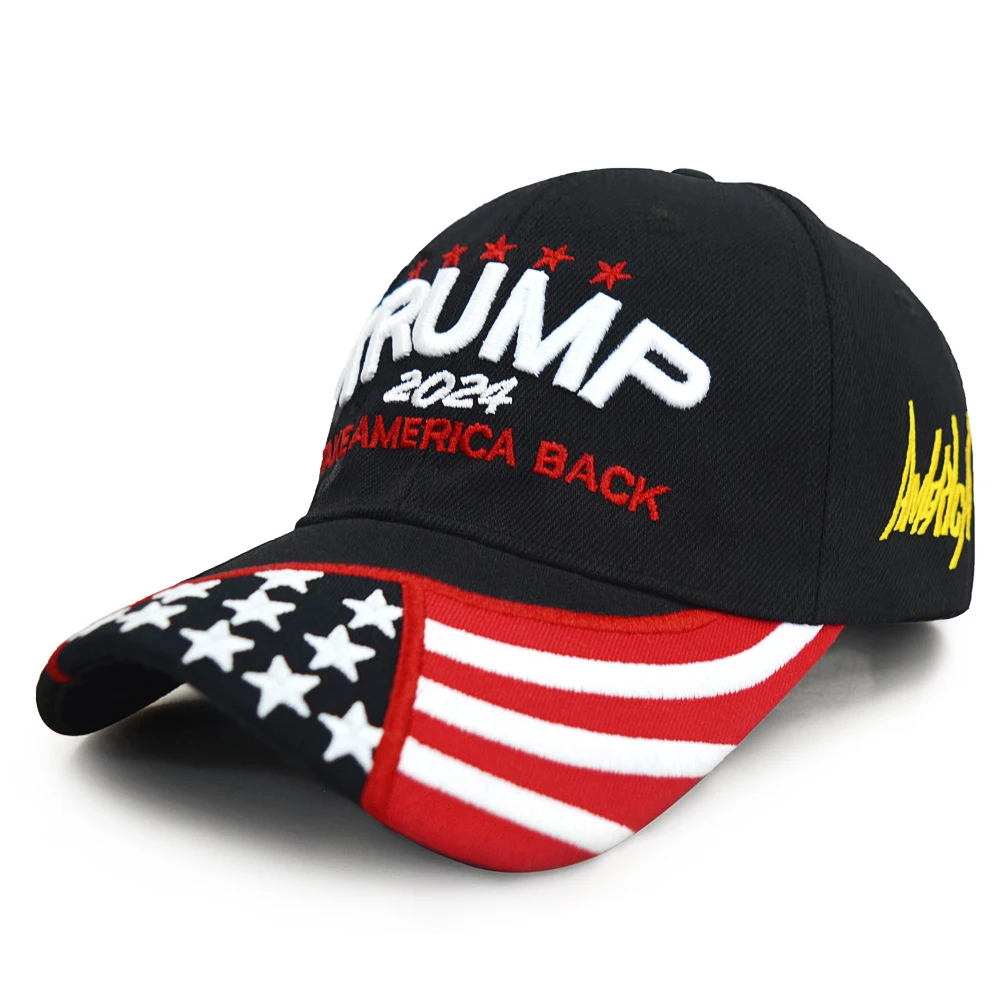Stylish Donald Trump 2024 Cap USA Baseball Caps Keep America Great Snapback President Hat Embroidery Fashion Unisex Sunshade Hat 3