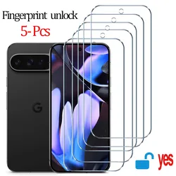Fingerprint Unlock Tempered Glass Screen Protector - Pixel 10A (5Pcs Glass)