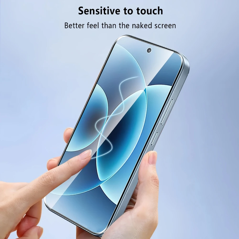 3-Pack HD Clear Tempered Glass Screen Protectors with 9H Hardness