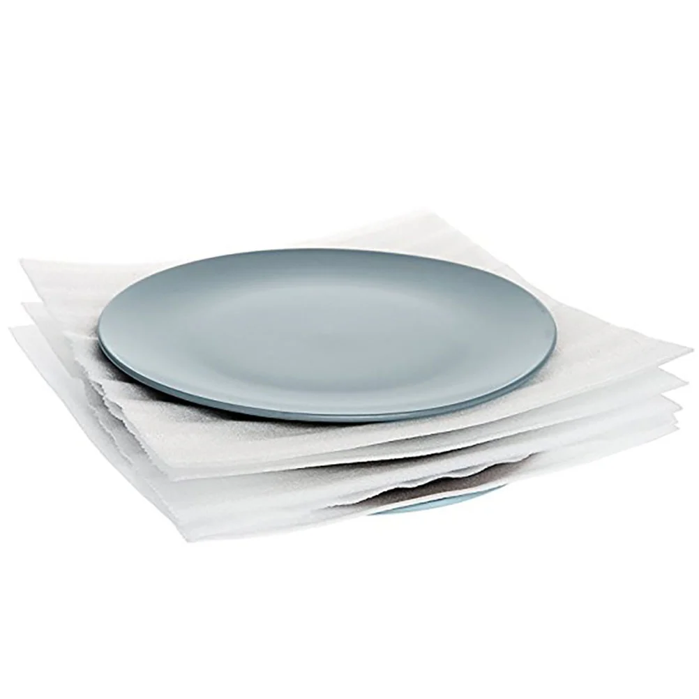 

40 PCS EPE Cushion Sheets Dishes Vases Glasses Plates Fragile Items Protection Packing Supplies - 30x30x05cm (White)