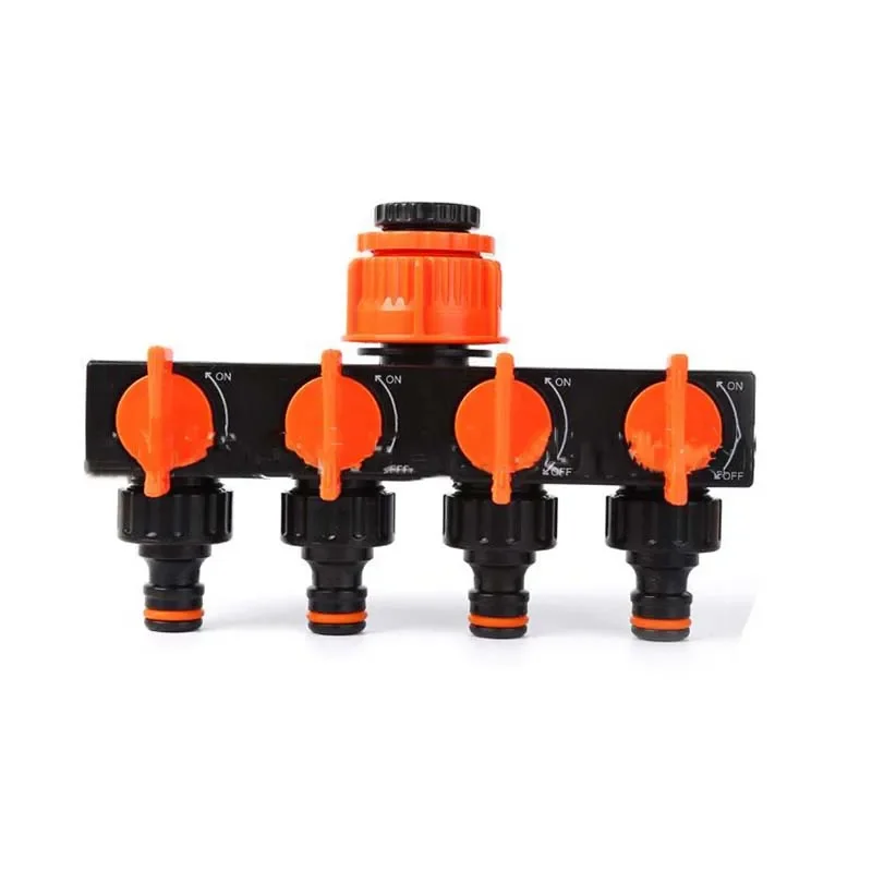 

Регулятор подачи воды с четырьмя клапанами, односторонний, с переключателем, распределительный клапан, сельскохозяйственное производство, садовые инструменты