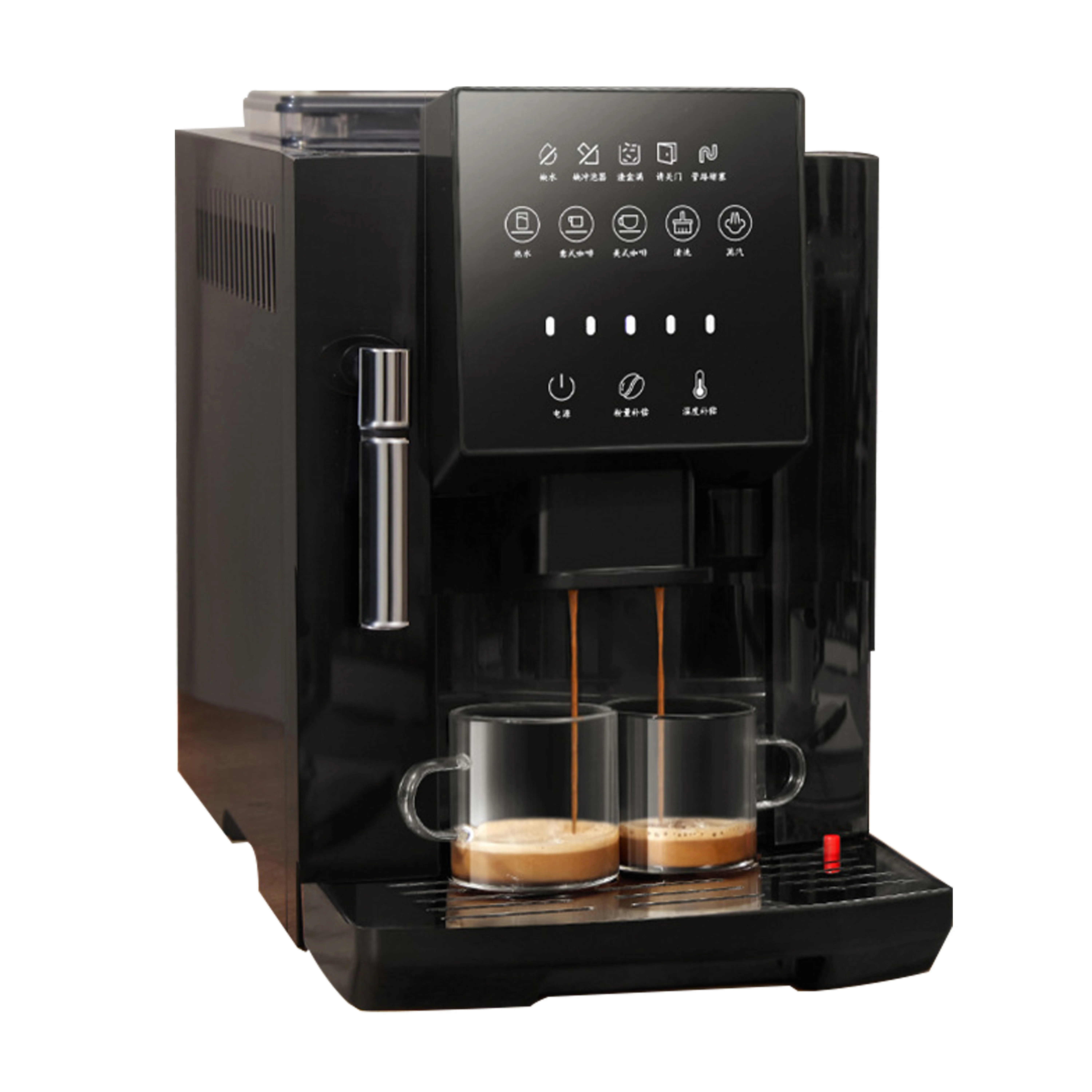 

Semi Automatic Steel Commercial Coffee Espresso Machine With Grinder