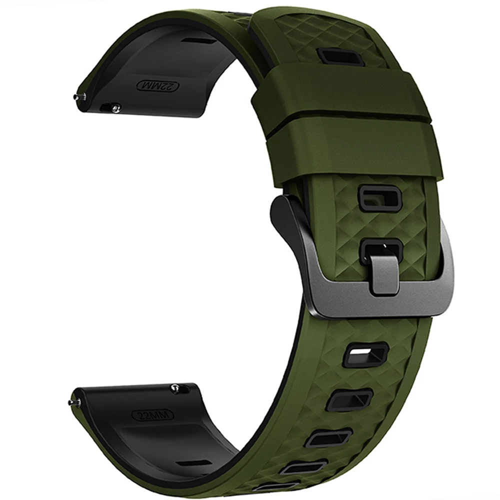 Enhanced Silicone Sports Strap, 22mm