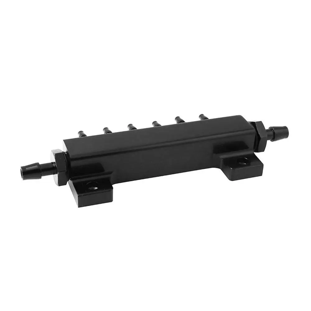 Turbocharged Intake Manifold 6 Port 1/8 Npt Adapter Aluminum Alloy