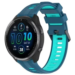 Premium Soft Silicone Smartwatch Strap - Adjustable Sports Wristband Replacement - Fenix 7 (Blue mint)