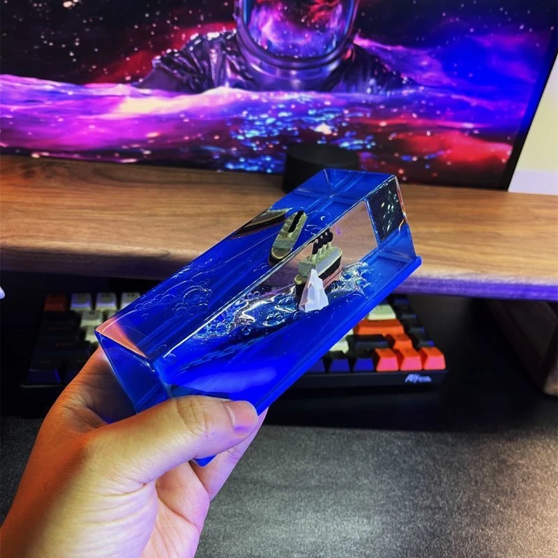 Description Picture 3 of itemCreative Cruise Ship Fluid Drift Bottle Desktop Decorate Birthday Gift Decompression Decoration Hourglass Car Ornament Gift