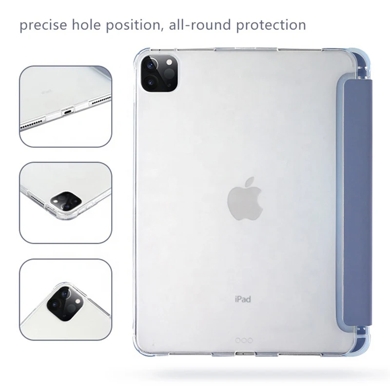 Estojo Macio Tpu com Suporte de Lápis Acessórios Inteligentes Capa para Ipad 10th Generation Pro 12.9 Mini Pro 11 - Imagem 2