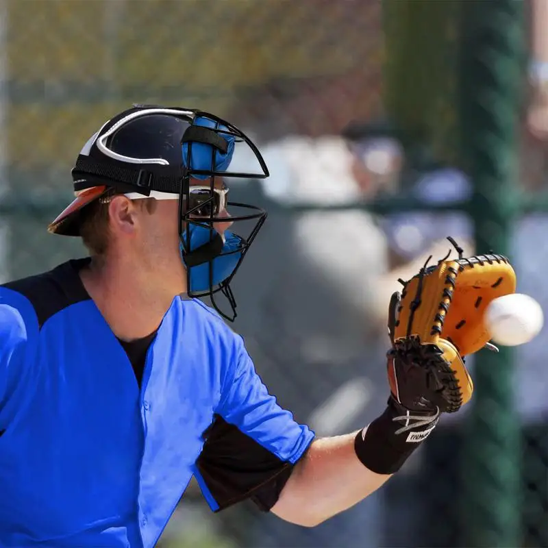 Umpire Face Masque Umpire Facemasque Cage Adjustable Traditional Hollow Steel Comfortable Fit Baseball Masque Provides