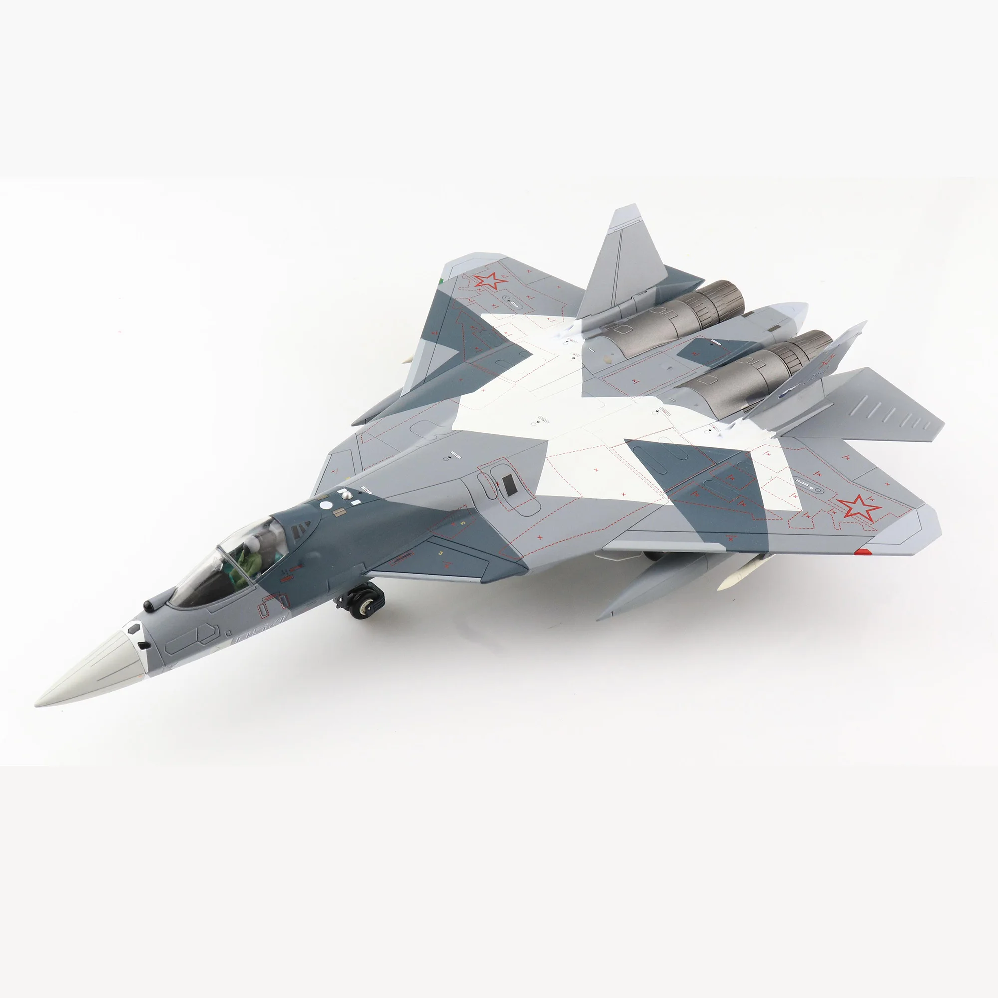 

Die cast Su-57 fighter jet alloy plastic model 1:72 scale toy gift collection simulation display decoration men's gifts