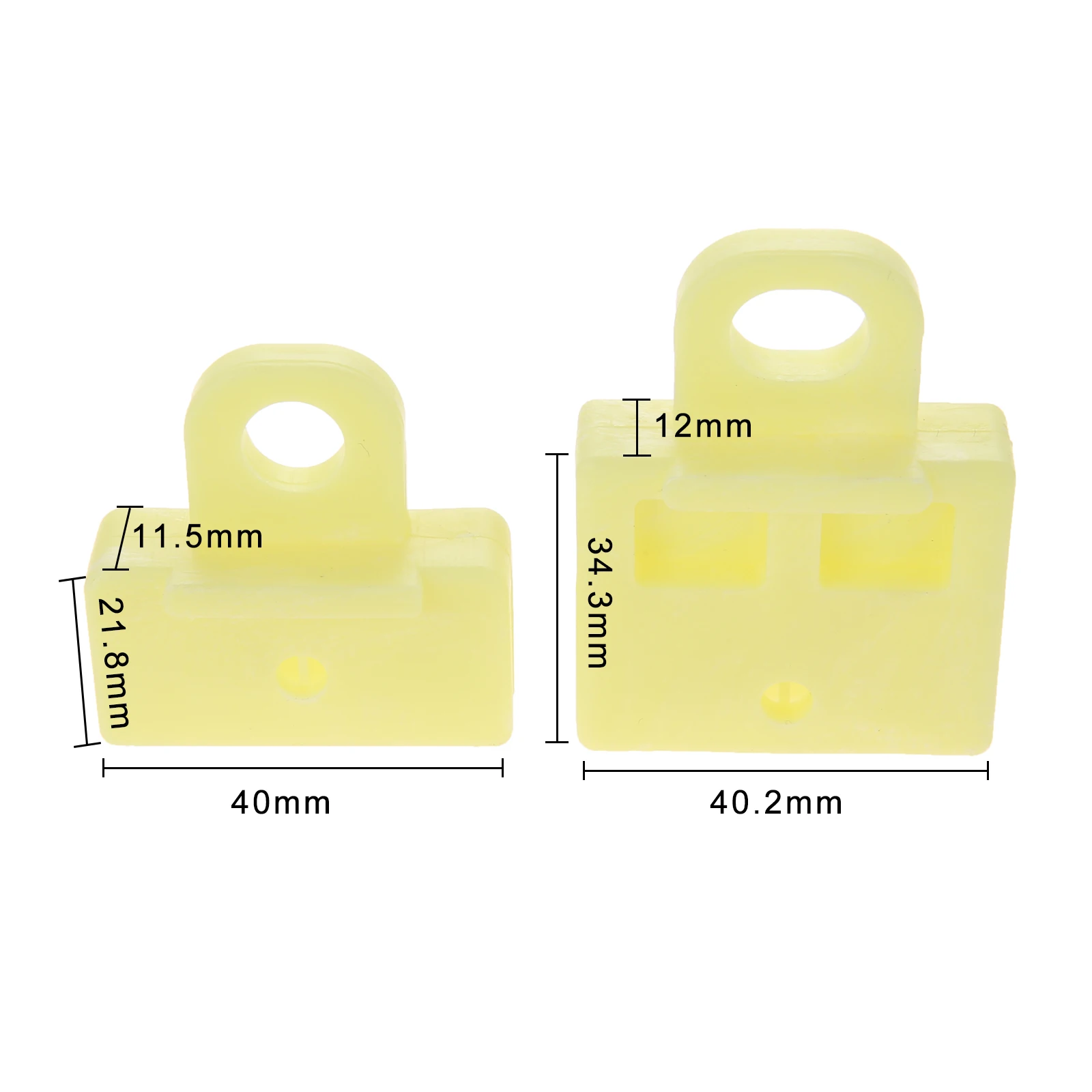 2Pcs Power Window Regulator Clips Window Door Glass Channel for
