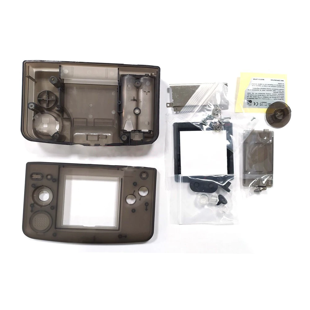 

NGPC Replacement Shell Clear Black/ White for SNK NEOGEO POCKET COLOR NGPC