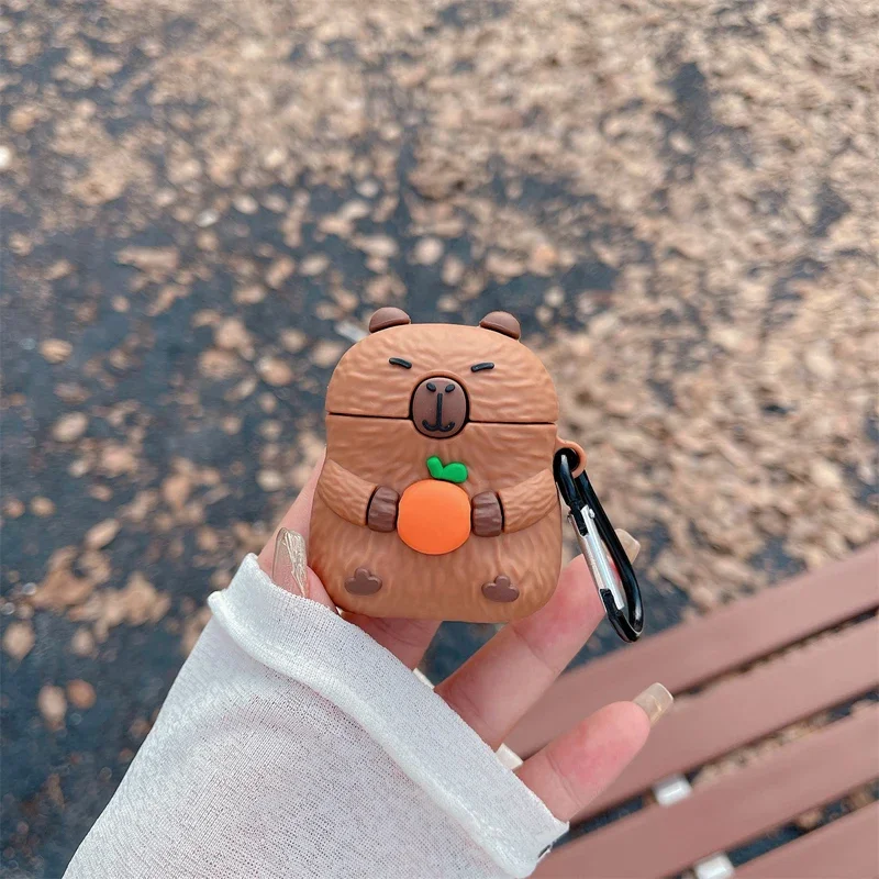 Capibara Simpatica Custodia Adorabile Per Apple Airpods 2 3 Generazione Cover Per Airpods Pro 2Nd Gen Per Air Pods 3Rd Guscio Protettivo
