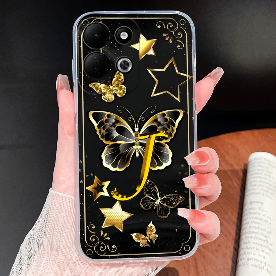 Couple Love Letters Soft Clear Silicone Phone Case - Full Protection & Anti-Slip Bumper