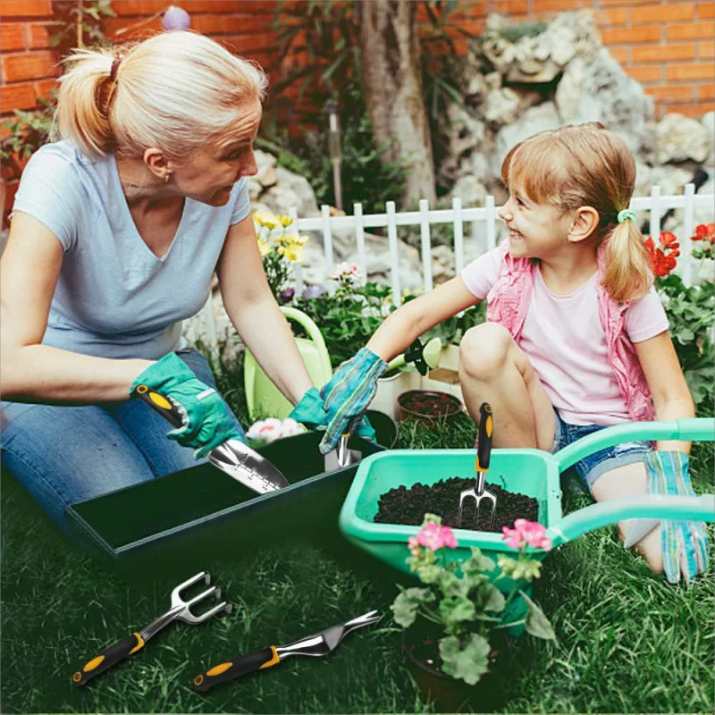 Aluminum Garden Tools Aluminum Alloy Garden Tools Hand Shovel Rake Cultivator Flower Shovel Planting Flower Loose Soil Weeding