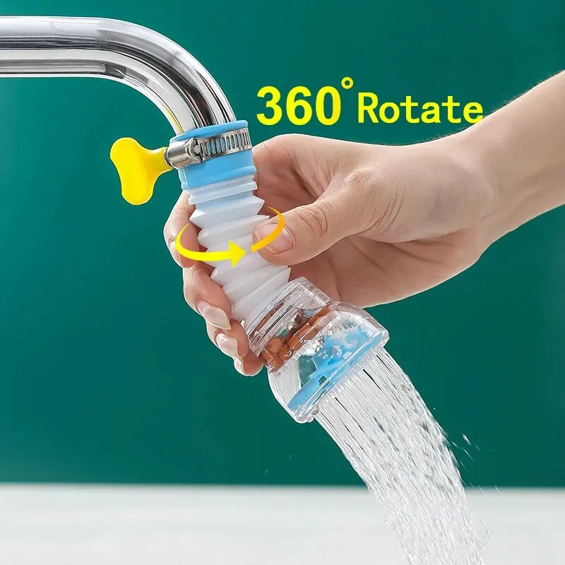 Kitchen Anti-Splashing Faucet Can Rotate Extend The Filter Home Universal Water Faucet Multifunction Wash Basin Shower Faucet 4