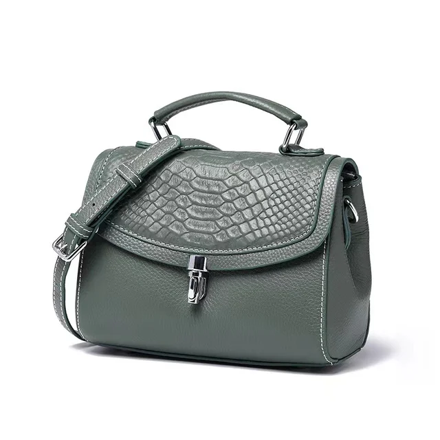 Women s Bag Genuine Leather Lady s Handbag New Crocodile Pattern Crossbody Shoulder Bag Fashion Trend