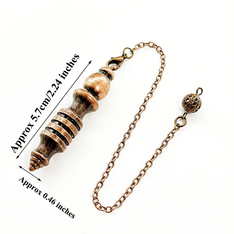 Luxurious Gold Metal Isis Pendulum for Professional Divination and Dowsing Practices