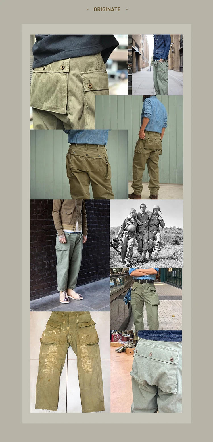 RRL P-44 モンキーパンツ RRL USMC M-44 (P-44) HBT Type Trousers Pants W33×L34 ダブル