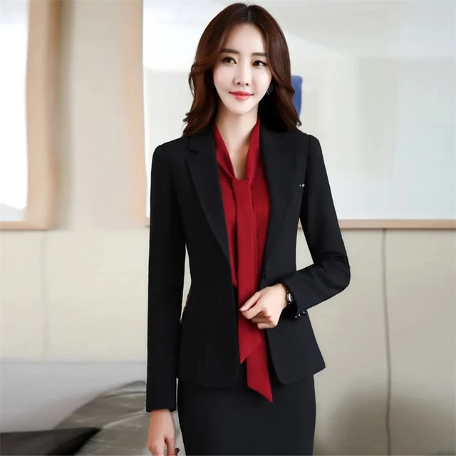 Blazer feminino de manga 3/4, terno feminino do escritório, casaco curto  casual, roupa exterior feminina, moda coreana, primavera, verão, novo -  AliExpress