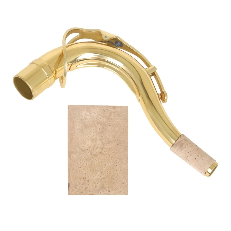

2023 New Saxophone Bend Neck with Soft Cork and Stable Tone Gold Plated Saxophone Bend Neck Enhances Your Playing Experience