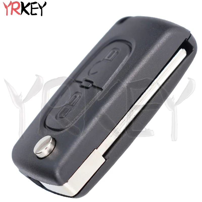 YRKEY Remote Key Case For Peugeot 207 307 308 407 607 807 For Citroen C2 C3 C4 C5 C6 Key Shell CE0523 CE0536 HU83/VA2 2/3 Button