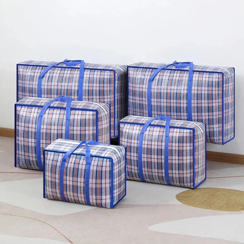 Large Capacity Foldable Moving Bag Waterproof Portable Storage Bag with Snakeskin Texture Design Lightweight Travel Organizer 2