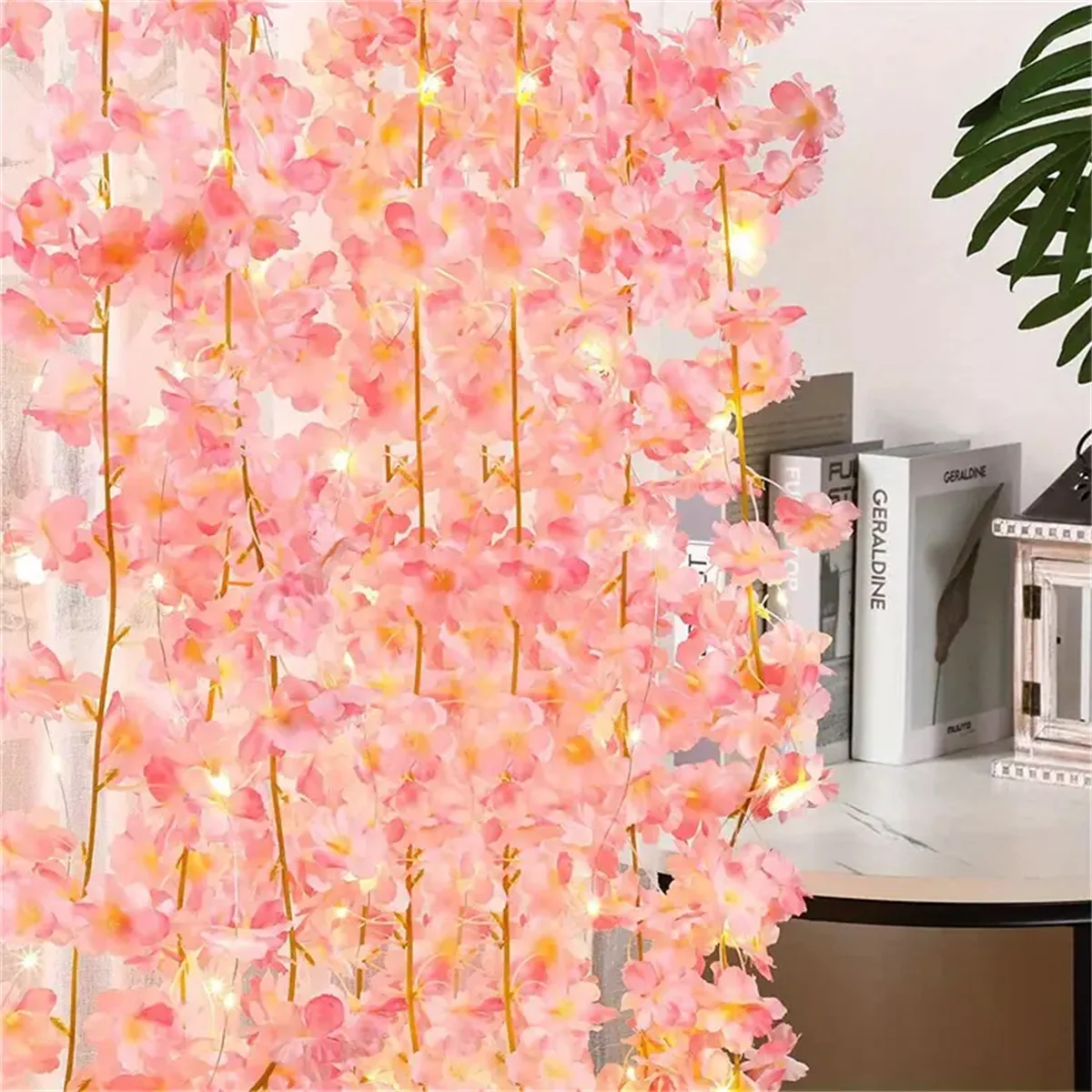 LED String Lights Decorative Lights String Lights LED Fairy Lights Sakura Garland String Lights 78.74 inches/20 LEDs Suitable for Weddings and Outdoor Environments
