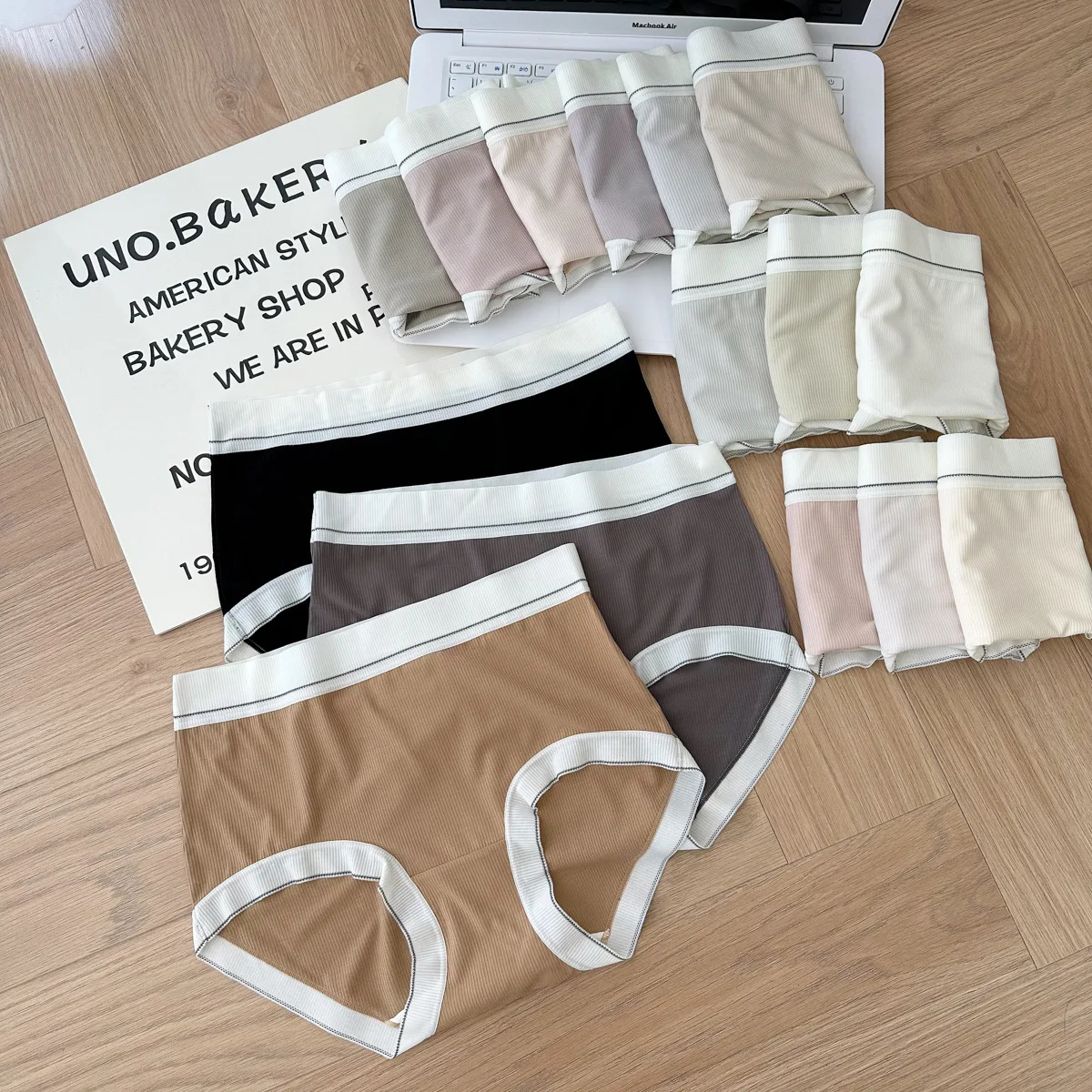 

fresh simple Seamless Panties women soft viscose Mid-rise high quality Pure cotton crotch soft young girl underpants N8474