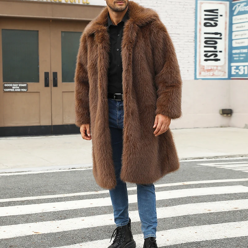 Women Faux Fur Hooded Parka Coat Stylish Solid Color Zipper Front Warm Long Sleeve Winter Jacket for Outdoor Wear