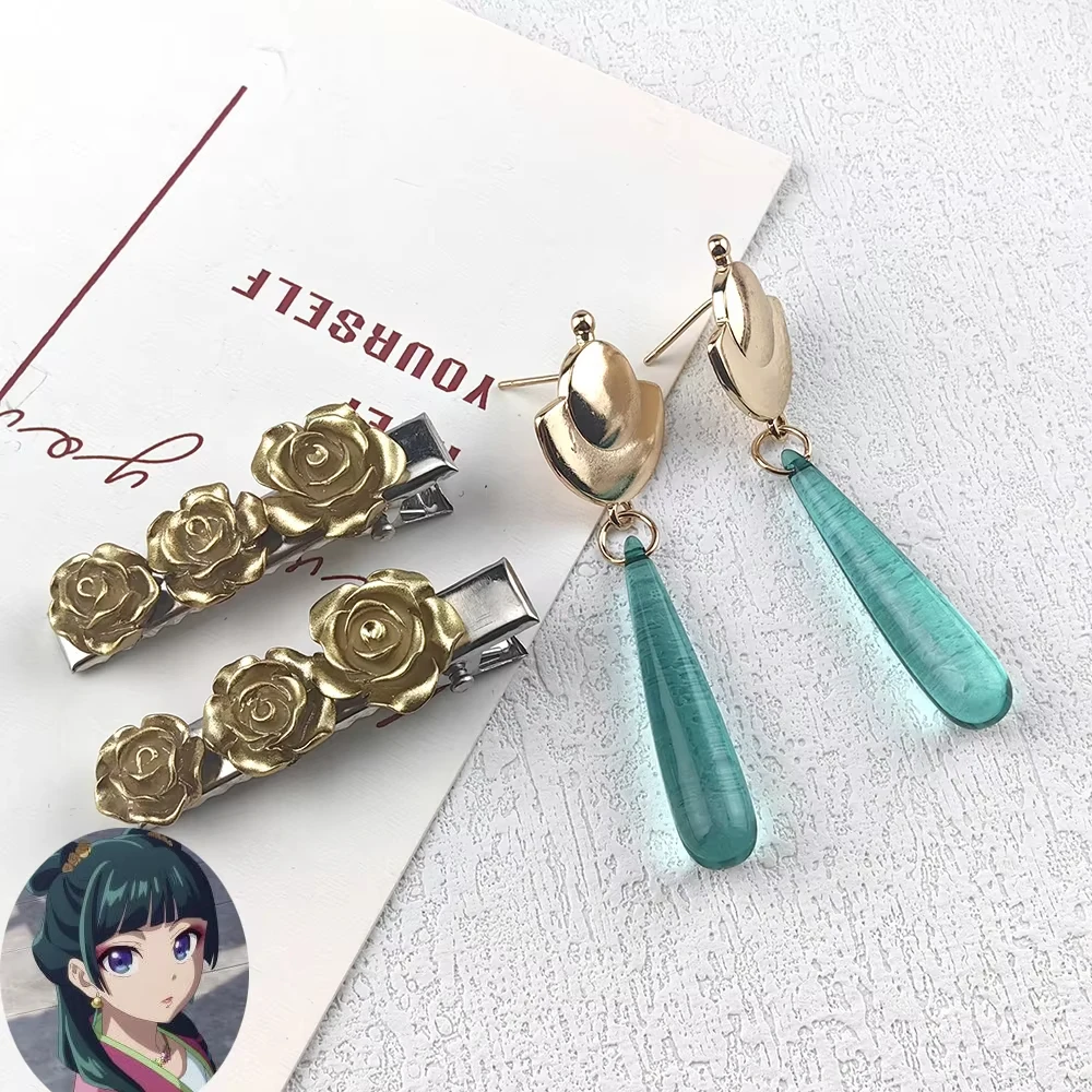 Anime Maomao Haarnadeln Anime Cosplay Zubehör Requisiten Kopfbedeckung Frauen Mädchen Halloween Rollenspiel Requisiten Charm Geschenke – Detail 4