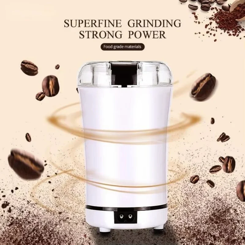 Description Picture 3 of item2024 New Portable Electric Coffee Grinder Household Small Grain Grinder Stainless Steel Nut Bean Grain Grinding Mixer