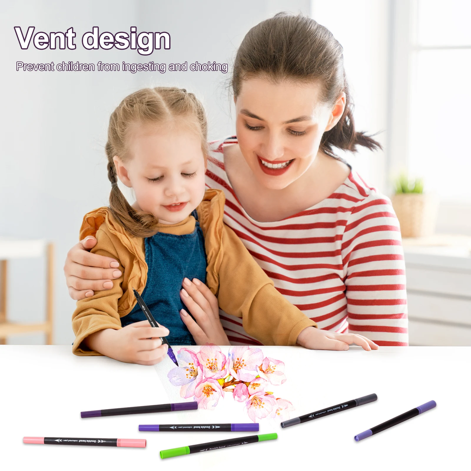 듀얼 팁 브러시 마커, 아티스트용 아트 마커, 색칠하기 펜 브러시 및 미세 마커, 어린이 성인 책, 캘리그라피, 60, 72, 100/120