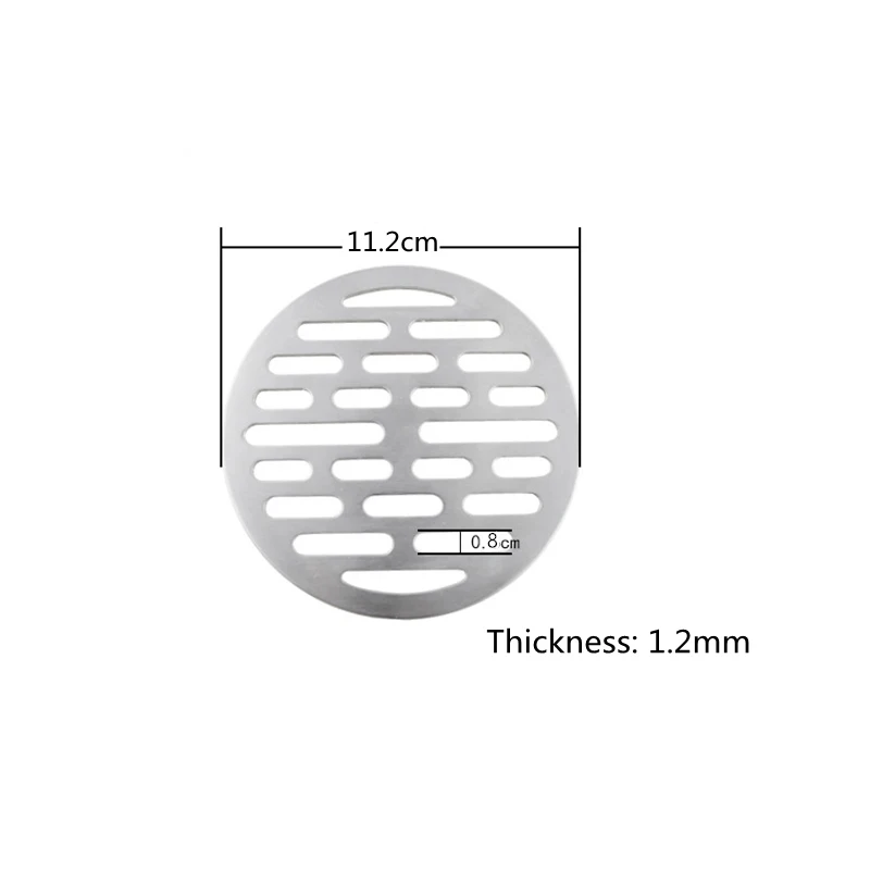 1PC 10CM/11.2CM Round Floor Drain Covers Bathroom Supplies Tone Stainless Steel Brushed Floor Drain Covers shower drain cover floor drain floor drain filter